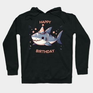 Kawaii Happy Birthday Baby Shark Party Hoodie